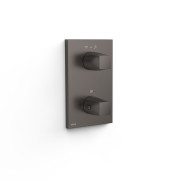 Pièce apparente pour boîtier encastré 2 voies Therm-box Graphite  - TRES 21125001GR 