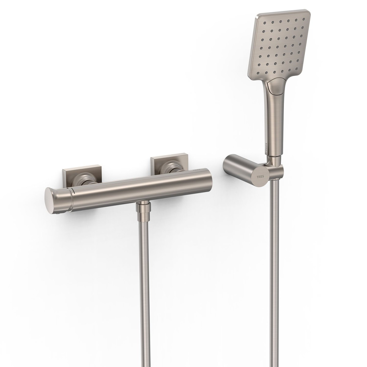 Mitigeur mural pour douche Project Acier - TRES 22116701AC 