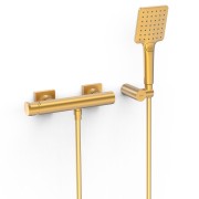 Mitigeur mural pour douche Project Or Mat 24K - TRES 22116701OM 