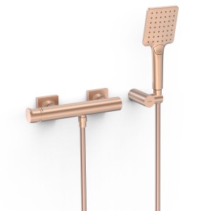 Mitigeur mural pour douche Project Or Rose Mat 24K - TRES 22116701OPM 