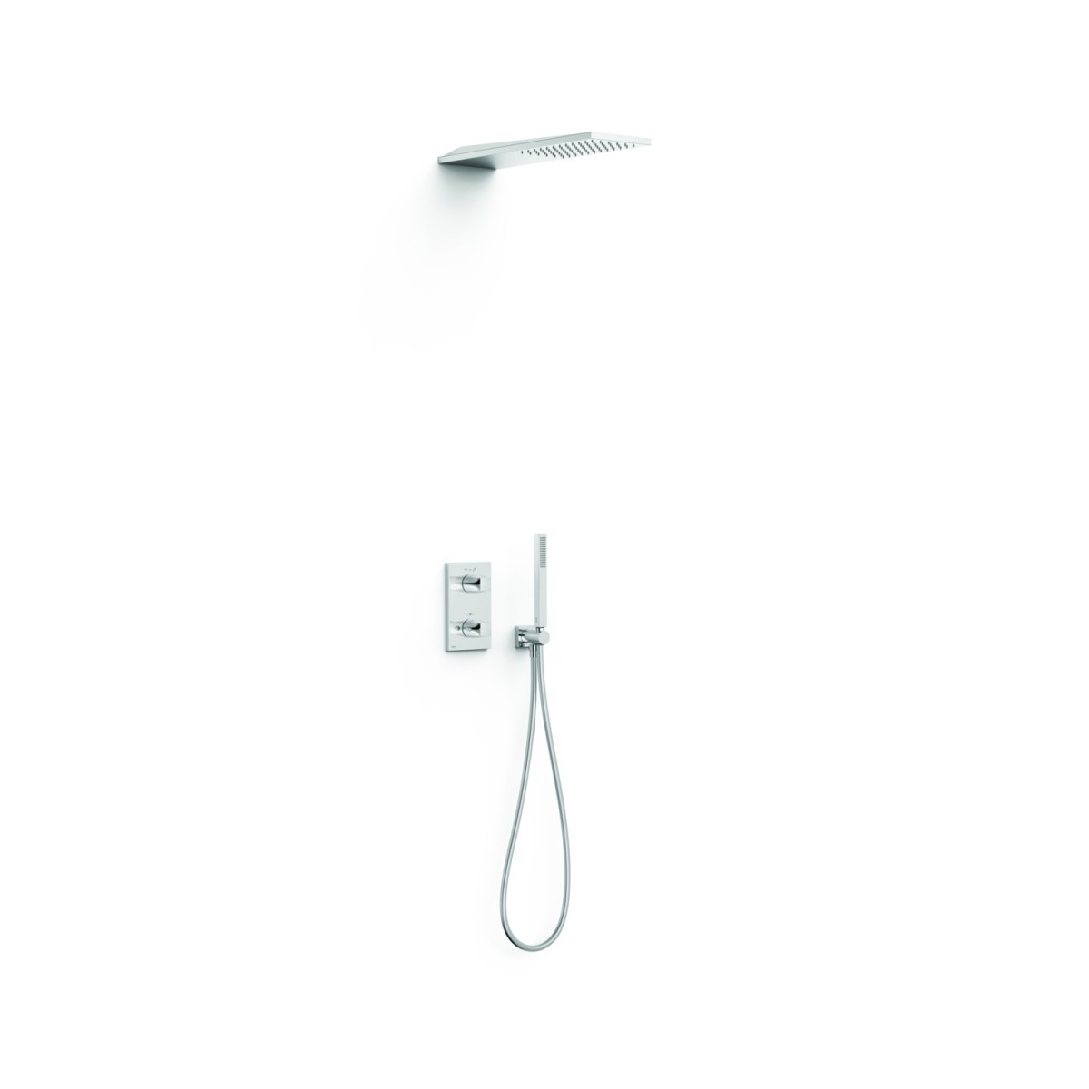 Kit robinet thermostatique encastré 2 voies pour douche Therm-box Chrome - TRES 21135005 