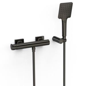 Mitigeur mural pour douche Project Noir Métallisé - TRES 22116701KM 