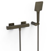 Mitigeur mural pour douche Project Noir bronze - TRES 22116701KMB 