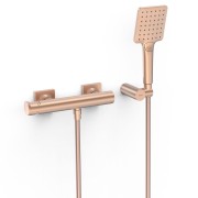 Mitigeur mural pour douche Project Or Rose Mat 24K - TRES 22116701OPM 