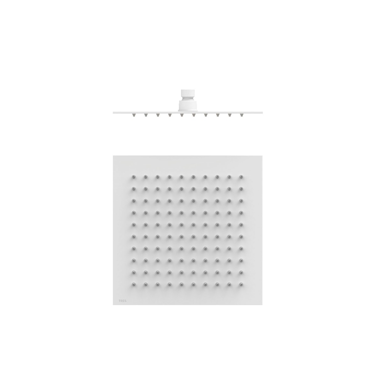 Pommeau de douche Extra-fin 250x250 Blanc mat - TRES 134315011BM 