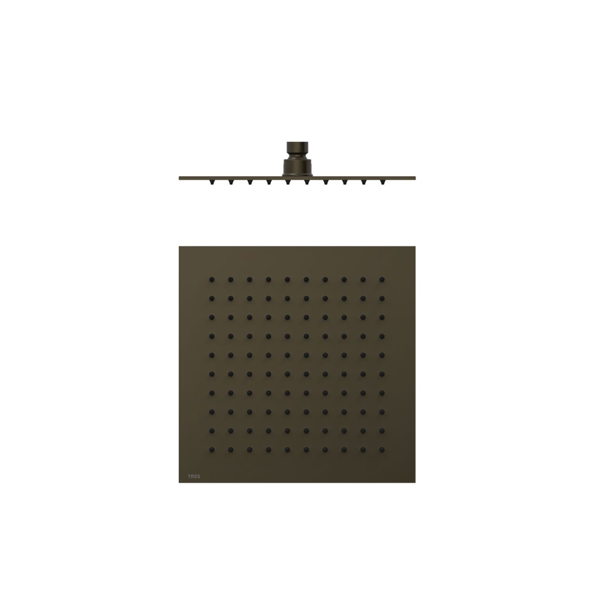 Pommeau de douche Extra-fin 250x250 Noir bronze - TRES 134315011KMB 