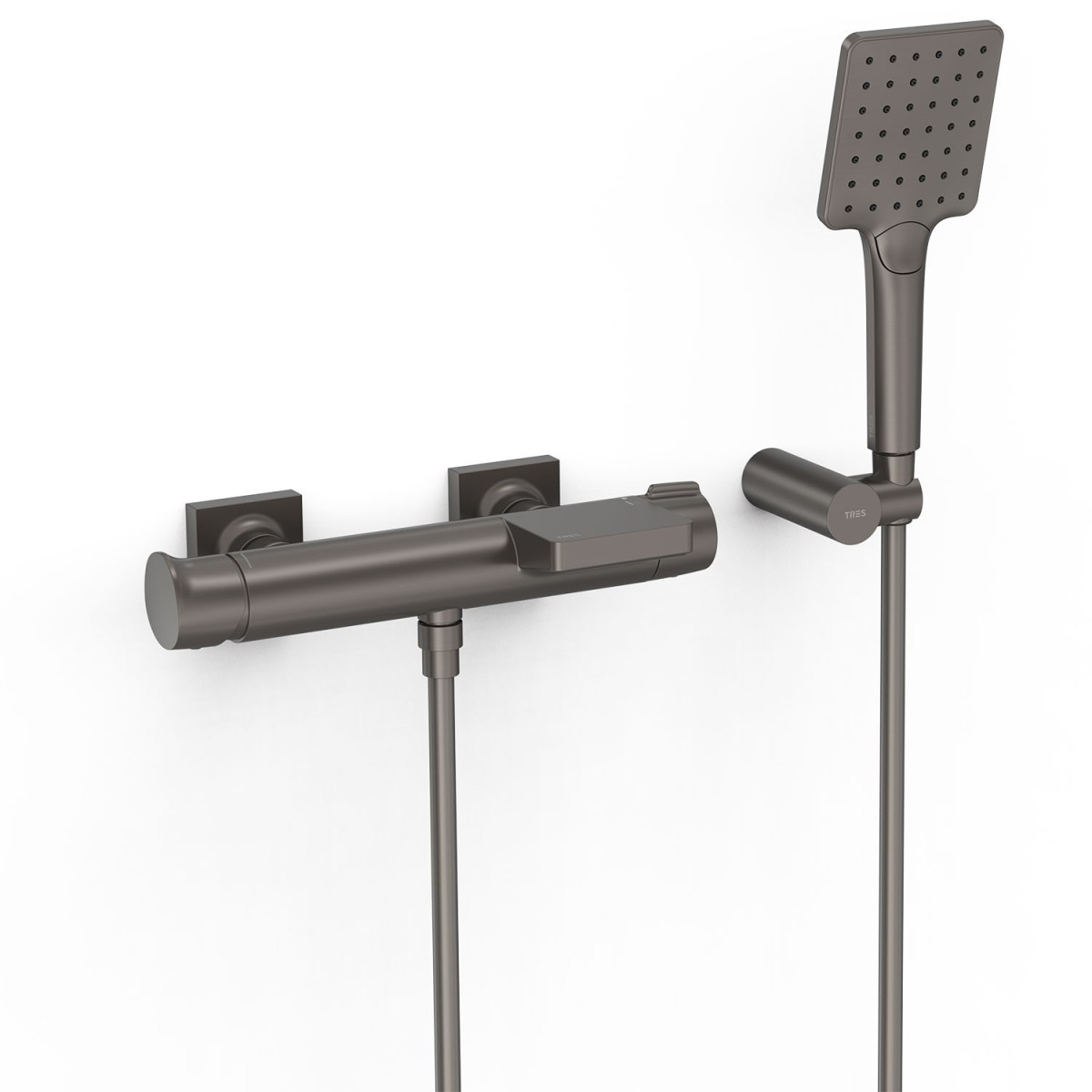 Mitigeur mural pour baignoire et douche Project Graphite  - TRES 22117001GR 