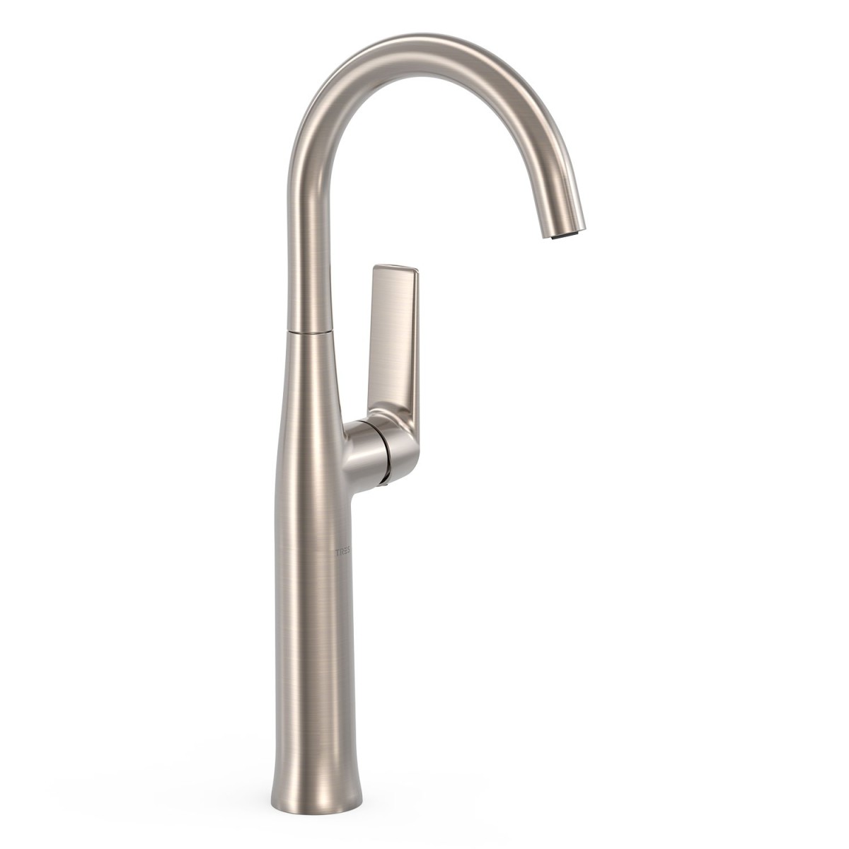 Mitigeur XL avec manette latérale pour lavabo Loft Acier - TRES 22284701AC 