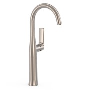 Mitigeur XL avec manette latérale pour lavabo Loft Acier - TRES 22284701AC 