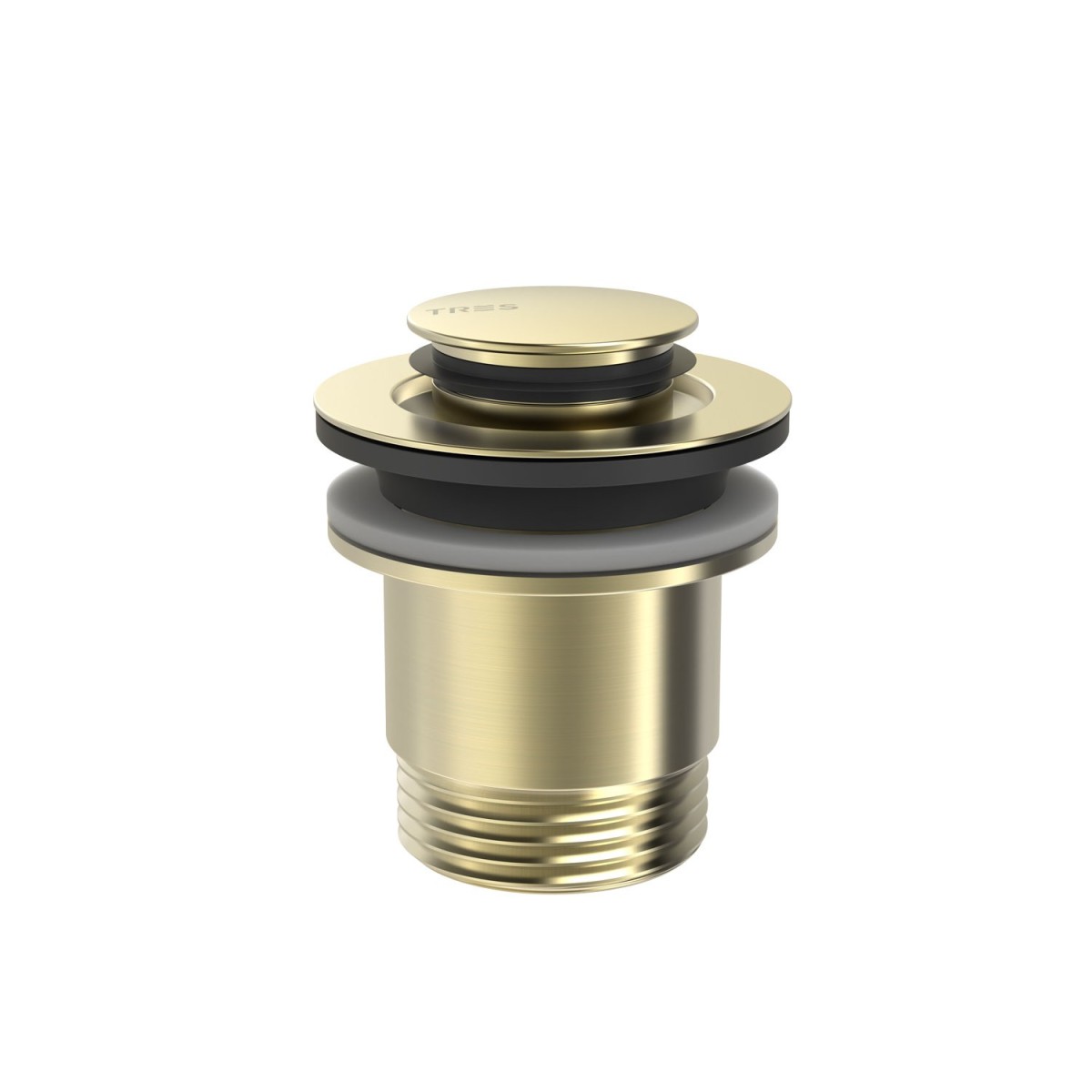 Bonde de vidage Click‑clack Simple‑rapid pour lavabo Cava doré  - TRES 24284002CA 