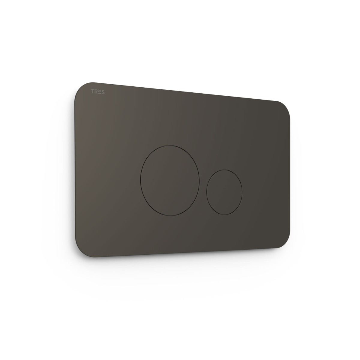 Bouton de chasse double pour WC  Noir Métallisé - TRES 25429802KM 