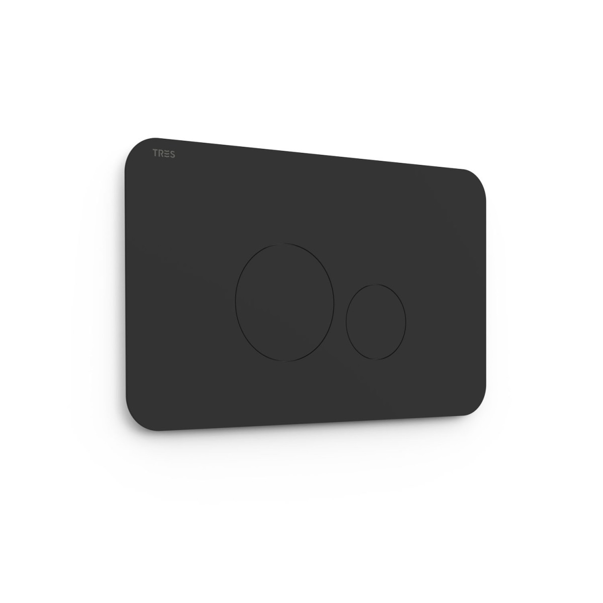 Bouton de chasse double pour WC  Noir mat - TRES 25429802NM 
