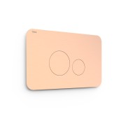 Bouton de chasse double pour WC  Or Rose Mat 24K - TRES 25429802OPM 