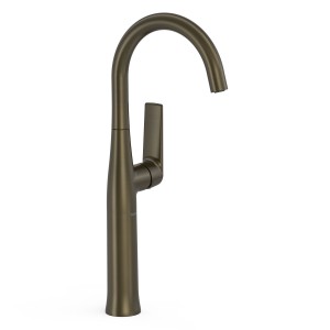 Mitigeur XL avec manette latérale pour lavabo Loft Noir bronze - TRES 22284701KMB 