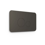 Bouton de chasse double pour WC  Noir Métallisé - TRES 25429802KM 