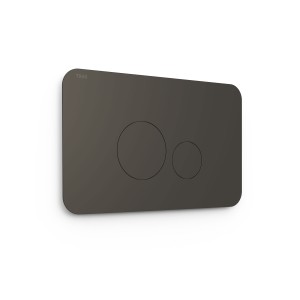 Bouton de chasse double pour WC  Noir Métallisé - TRES 25429802KM 