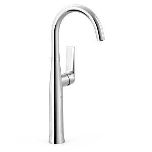 Mitigeur XL avec manette latérale pour lavabo Loft Chrome - TRES 22284701 