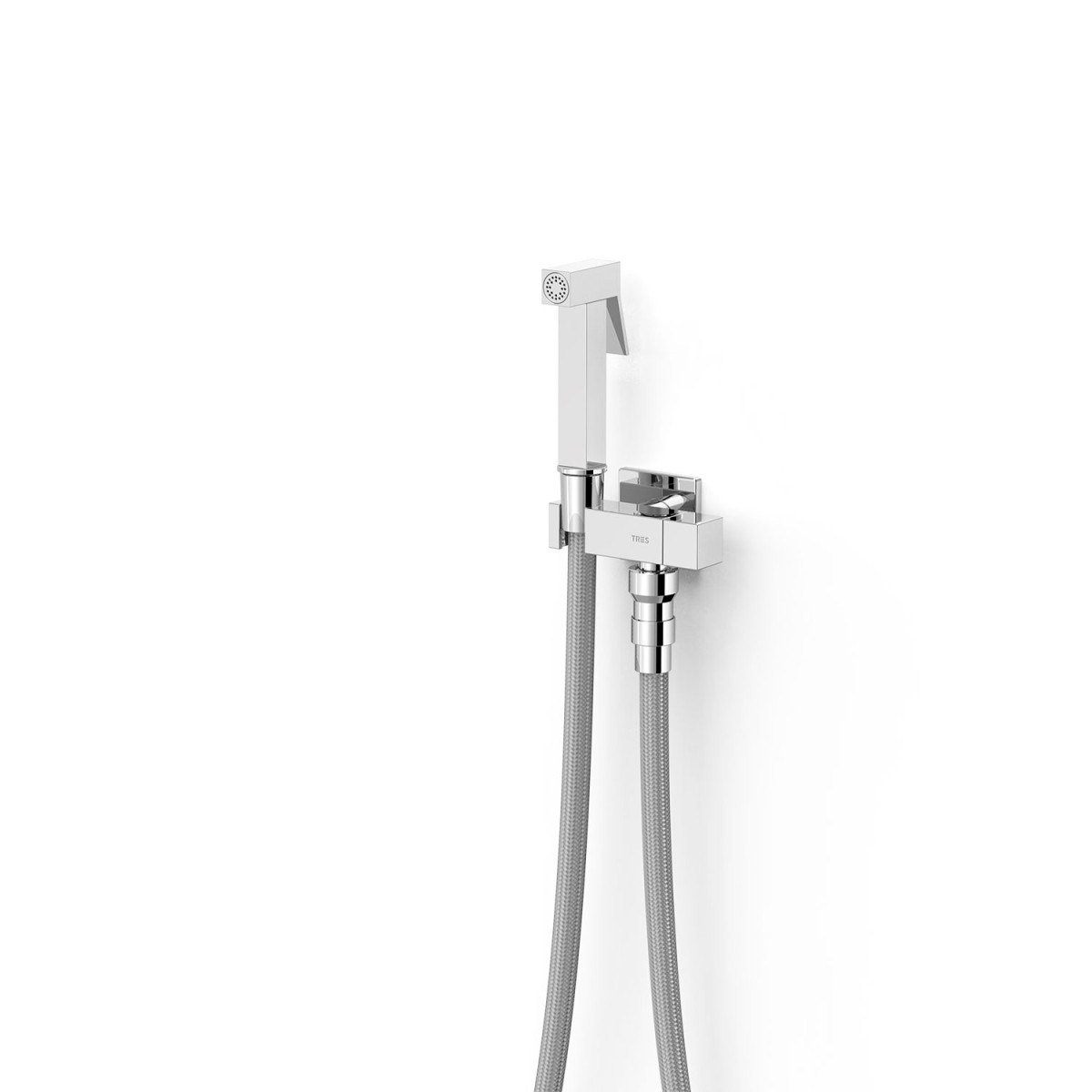 Mitigeur encastré avec douche pour WC  Chrome - TRES 24112351 