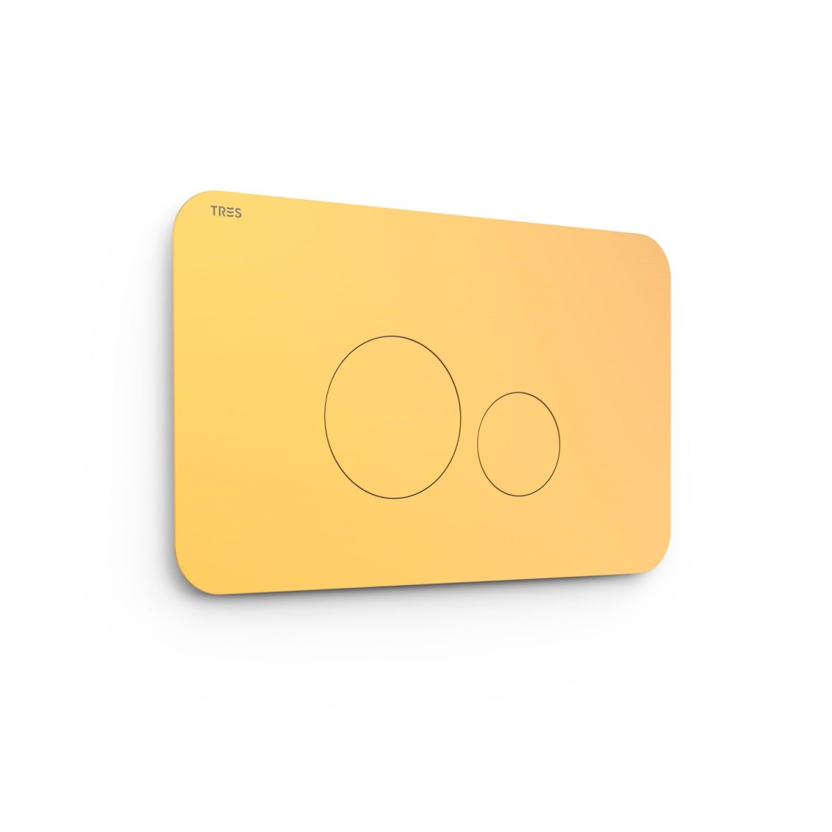 Bouton de chasse double pour WC  Or Mat 24K - TRES 25429802OM 