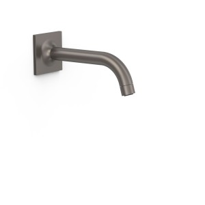 Bec mural fixe avec arrivée d'eau murale réglable en profondeur Graphite  - TRES 22118101GR 