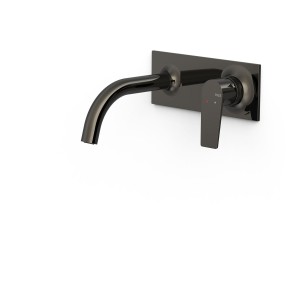 Pièce apparente pour élément encastré de lavabo Project Noir Métallisé - TRES 22130003KM 