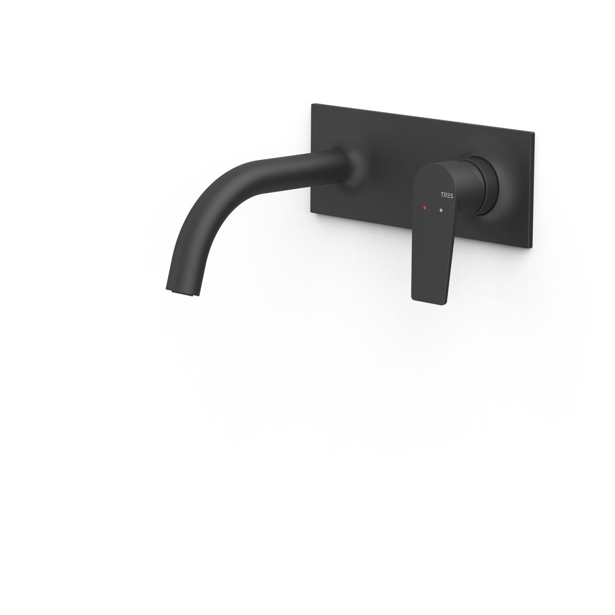 Pièce apparente pour élément encastré de lavabo Project Noir mat - TRES 22130003NM 