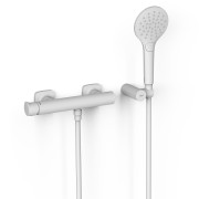 Mitigeur mural pour douche Loft Blanc mat - TRES 22216701BM 