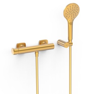 Mitigeur mural pour douche Loft Or Mat 24K - TRES 22216701OM 