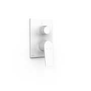 Pièce apparente pour boîtier encastré Rapid‑box 3 voies Project Blanc mat - TRES 22127310BM 