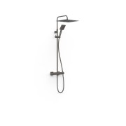 Ensemble de robinet mural Duo‑confort à 2 voies pour douche Project Graphite  - TRES 22119901GR 
