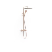Ensemble de robinet mural Duo‑confort à 2 voies pour douche Project Or Rose Mat 24K - TRES 22119901OPM 
