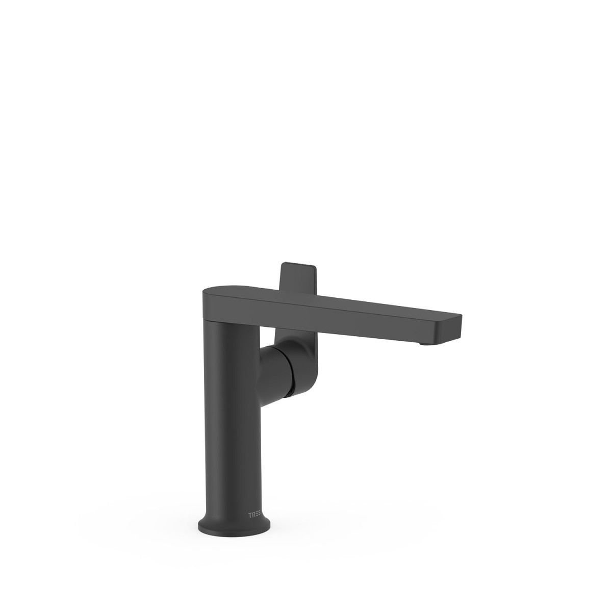 Mitigeur avec manette latérale pour lavabo Project Noir mat - TRES 22144701NM 