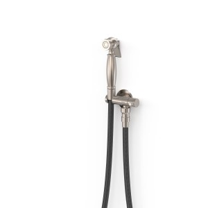 Mitigeur encastré avec douche pour WC  Acier - TRES 24112352AC 