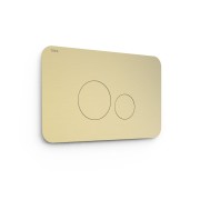 Bouton de chasse double pour WC  Cava doré  - TRES 25429802CA 