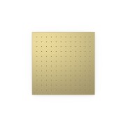 Pommeau de douche encastré au plafond 405x405 Cava doré  - TRES 13495101CA 