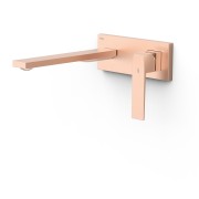 Pièce apparente pour élément encastré de lavabo Slim Or Rose Mat 24K - TRES 20230032OPM 