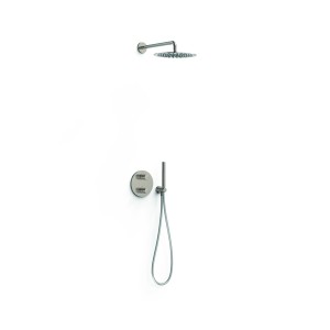 Kit robinet thermostatique encastré 2 voies pour douche Therm-box Acier - TRES 26235004AC 