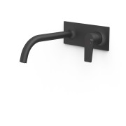 Pièce apparente pour élément encastré de lavabo Project Noir mat - TRES 22130004NM 