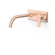 Pièce apparente pour élément encastré de lavabo Project Or Rose Mat 24K - TRES 22130004OPM 
