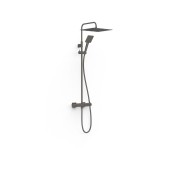 Ensemble mitigeur mural 2 voies pour douche Project Graphite  - TRES 22119101GR 