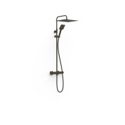 Ensemble mitigeur mural 2 voies pour douche Project Noir bronze - TRES 22119101KMB 
