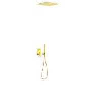 Kit mitigeur encastré 2 voies Rapid‑box pour douche Slim Or 24K - TRES 20238006OR 