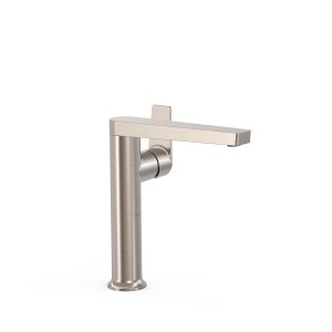 Mitigeur haut avec manette latérale pour lavabo Project Acier - TRES 22164701AC 