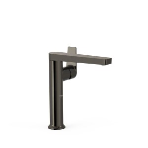 Mitigeur haut avec manette latérale pour lavabo Project Noir Métallisé - TRES 22164701KM 