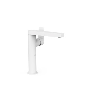 Mitigeur haut avec manette latérale pour lavabo Project Blanc mat - TRES 22164701BM 