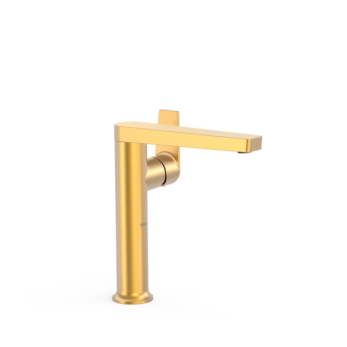 Mitigeur haut avec manette latérale pour lavabo Project Or Mat 24K - TRES 22164701OM 