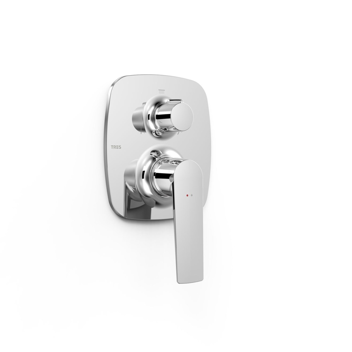 Pièce apparente pour boîtier encastré Rapid‑box 3 voies Loft Chrome - TRES 22227301 