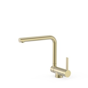 Mitigeur à bec rabattable pour cuisine Cava doré  - TRES 23033503CA 