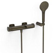 Mitigeur mural pour baignoire et douche Loft Noir bronze - TRES 22217001KMB 
