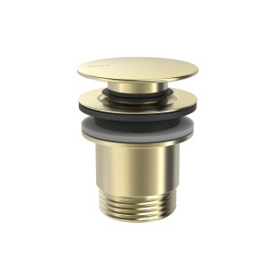 Bonde de vidage Click‑clack Simple‑rapid pour lavabo Cava doré  - TRES 24284010CA 